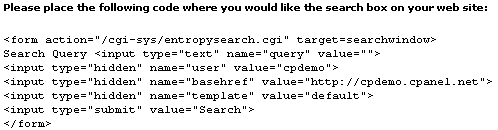 Entropy search engine