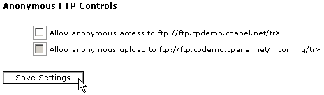 Removing Anonymous FTP access
